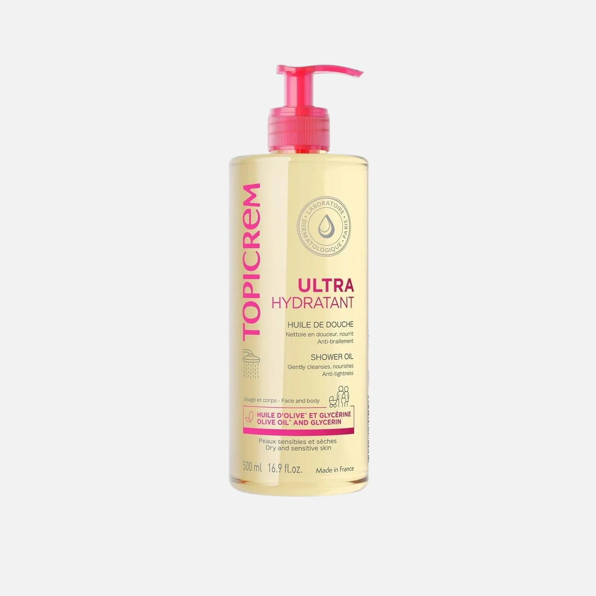 Topicrem Ultra-Kosteuttava Suihkuöljy 500ml