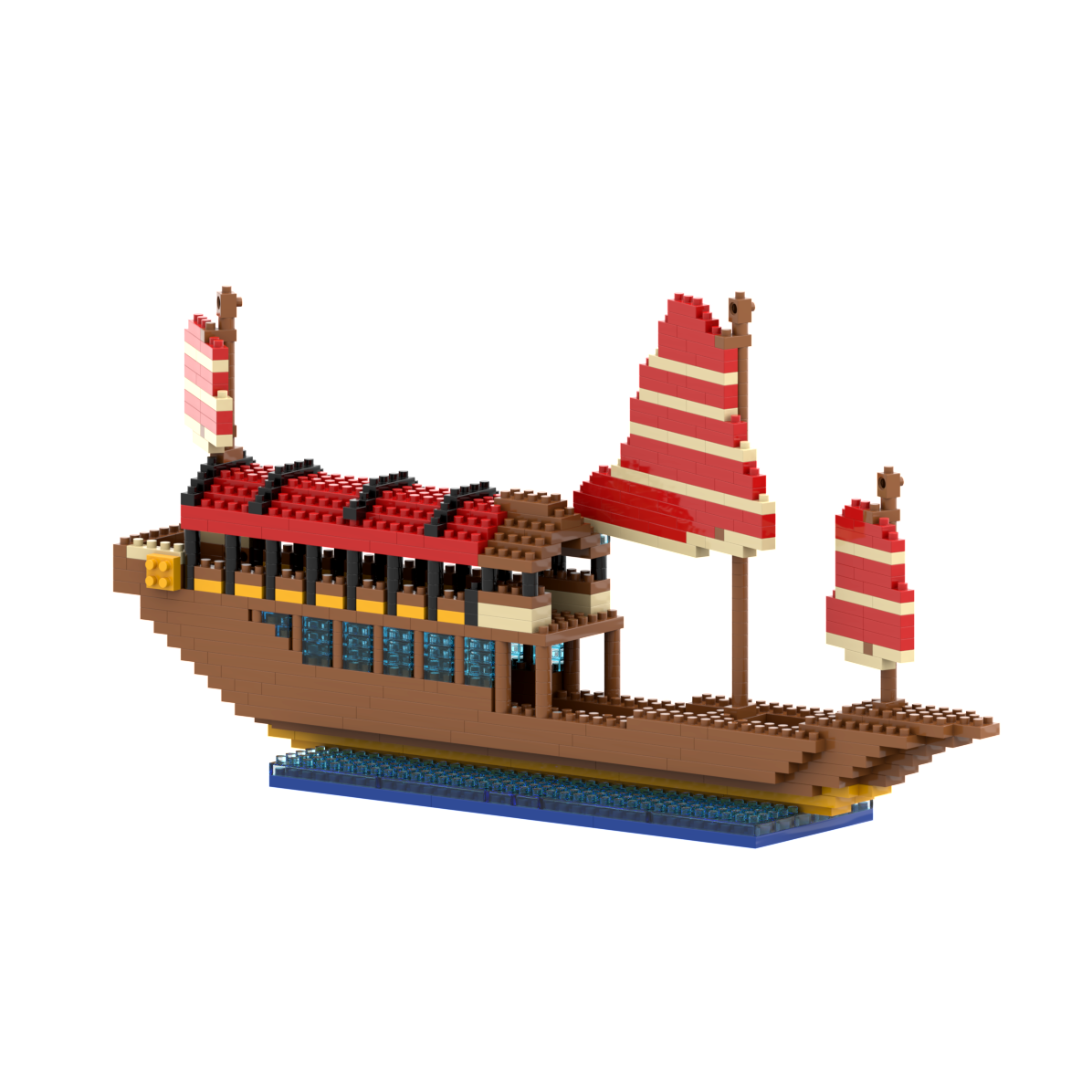 BRIXIES Large dragon boat 670