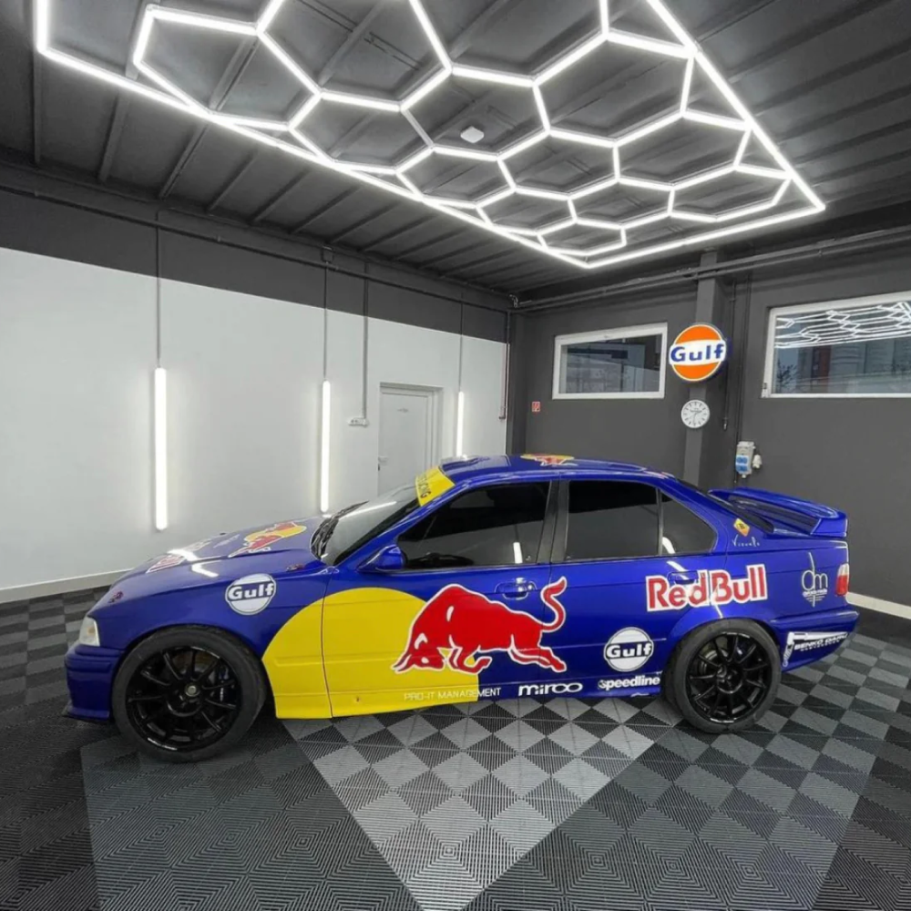 14 Hexagon LED-valo + kehikko, 6500K, Ei himmennettävä