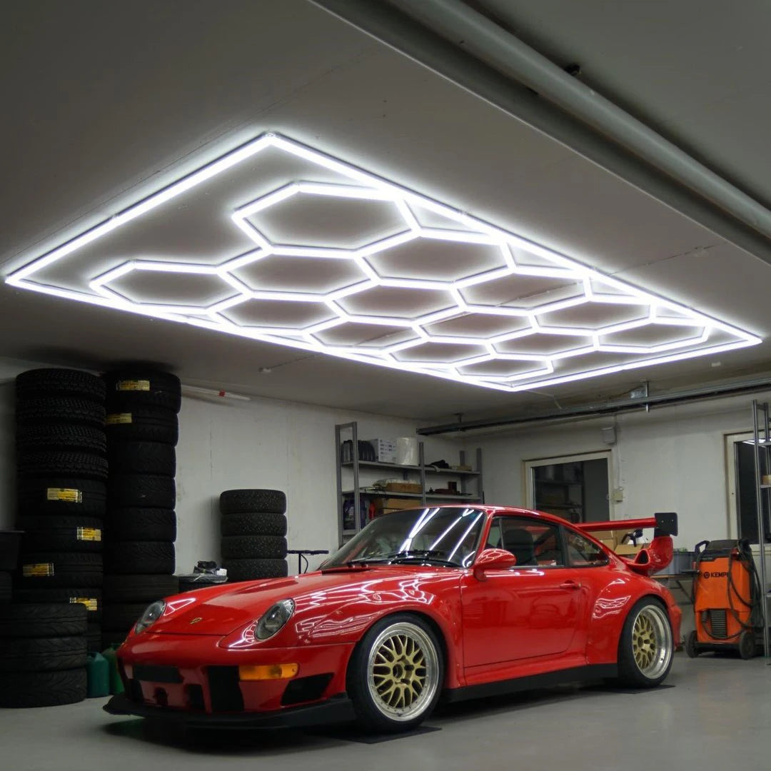 14 Hexagon LED-valo + kehikko, 6500K, Ei himmennettävä