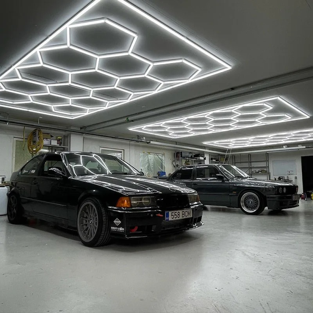 14 Hexagon LED-valo + kehikko, 6500K, Ei himmennettävä