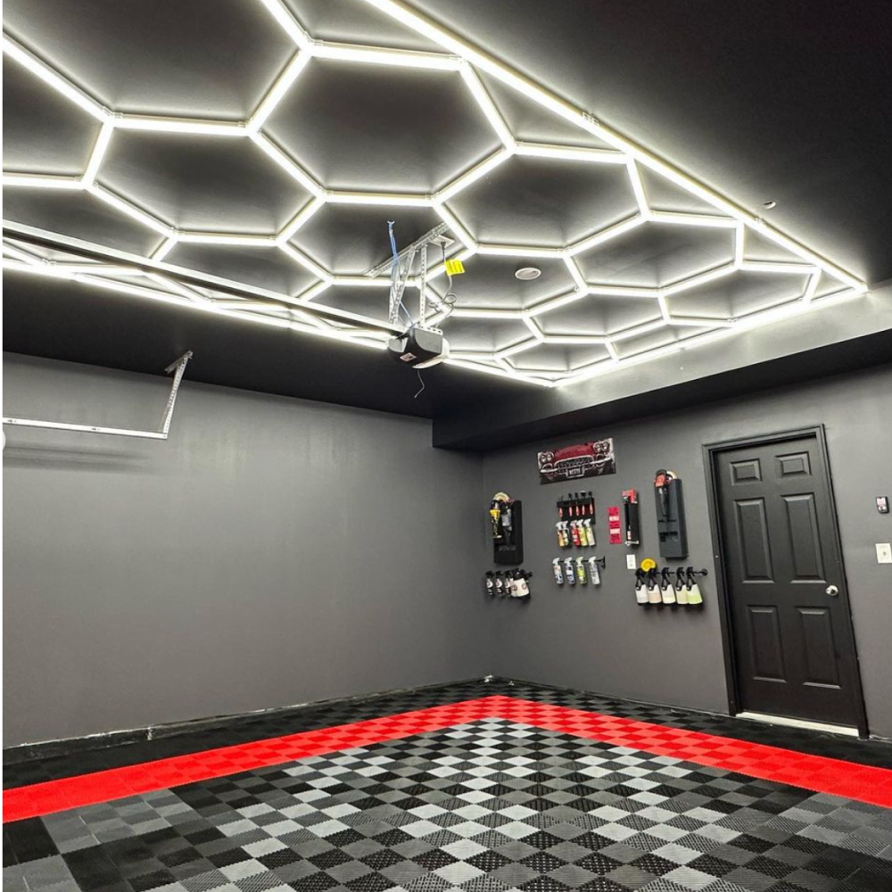 14 Hexagon LED-valo + kehikko, 6500K, Ei himmennettävä