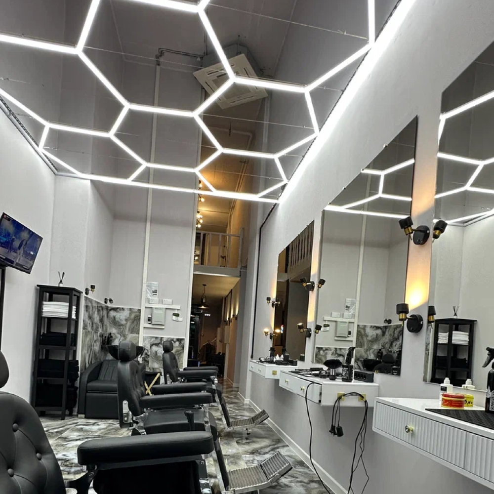 14 Hexagon LED-valo + kehikko, 6500K, Ei himmennettävä