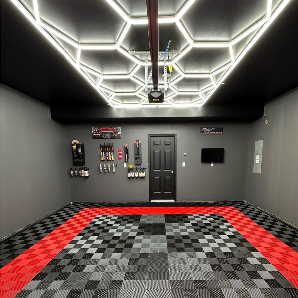 14 Hexagon LED-valo + kehikko, 6500K, Ei himmennettävä