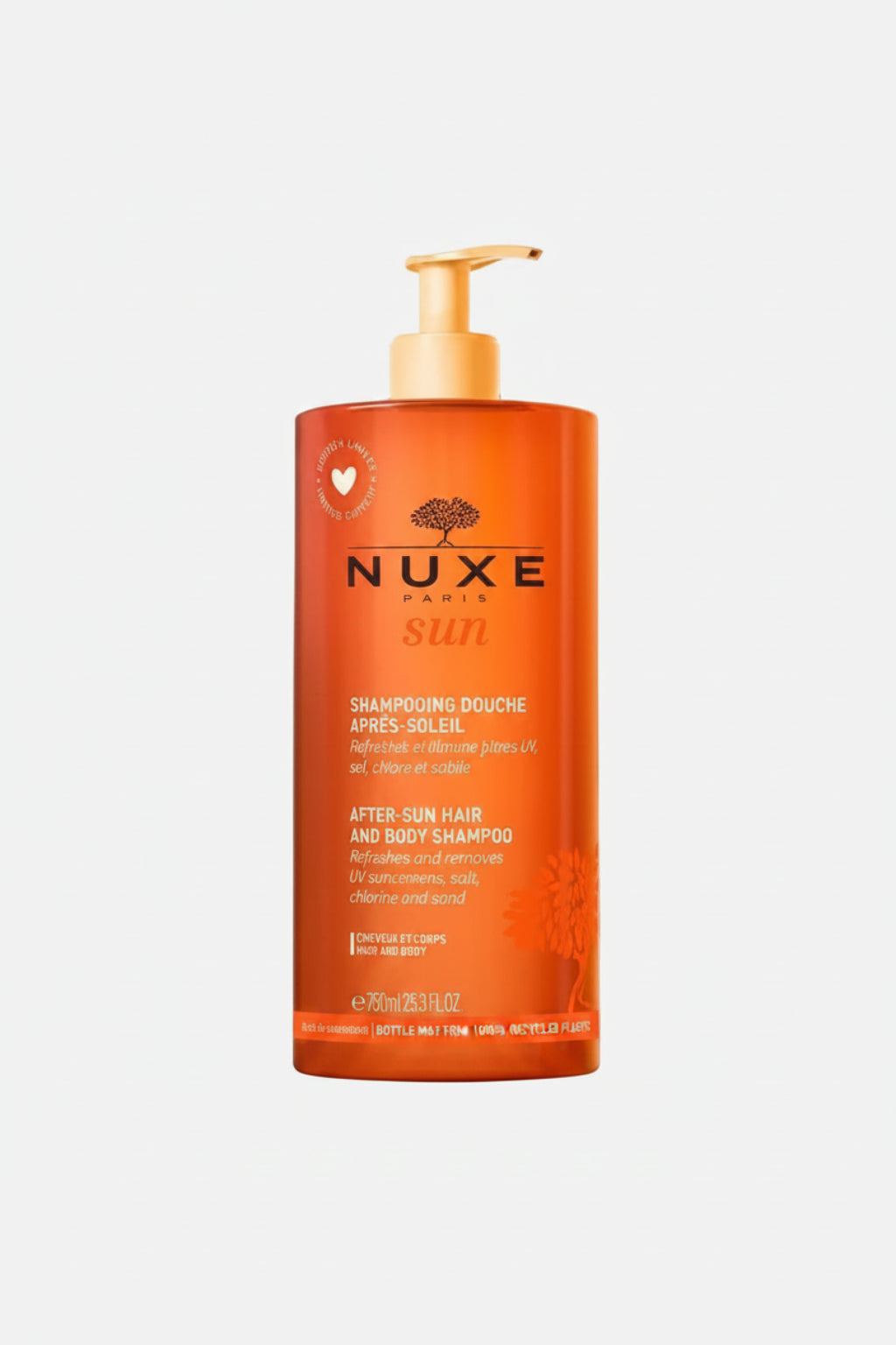 NUXE Sun After-Sun Shampoo & Suihku Hiuksille ja Keholle 750ml