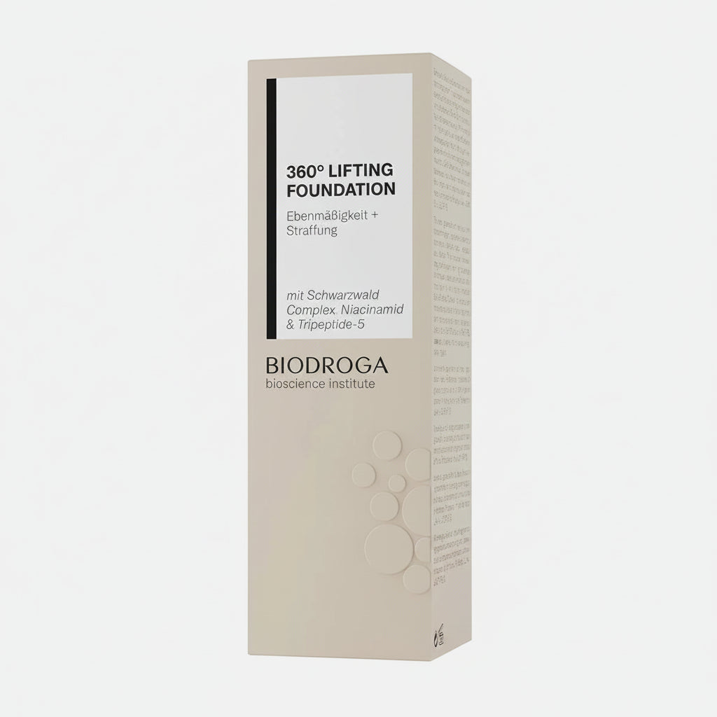 BIODROGA Bioscience Institute 360° LIFTING Foundation SPF 15 30ml 01 Porcelain Makeup Foundation with UV Protection Flawless Complexion Gluten-Free