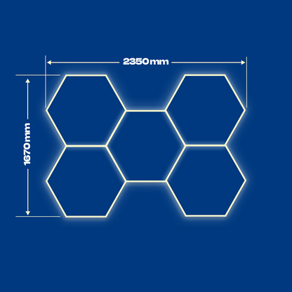 5 Hexagon LED light 4000K 