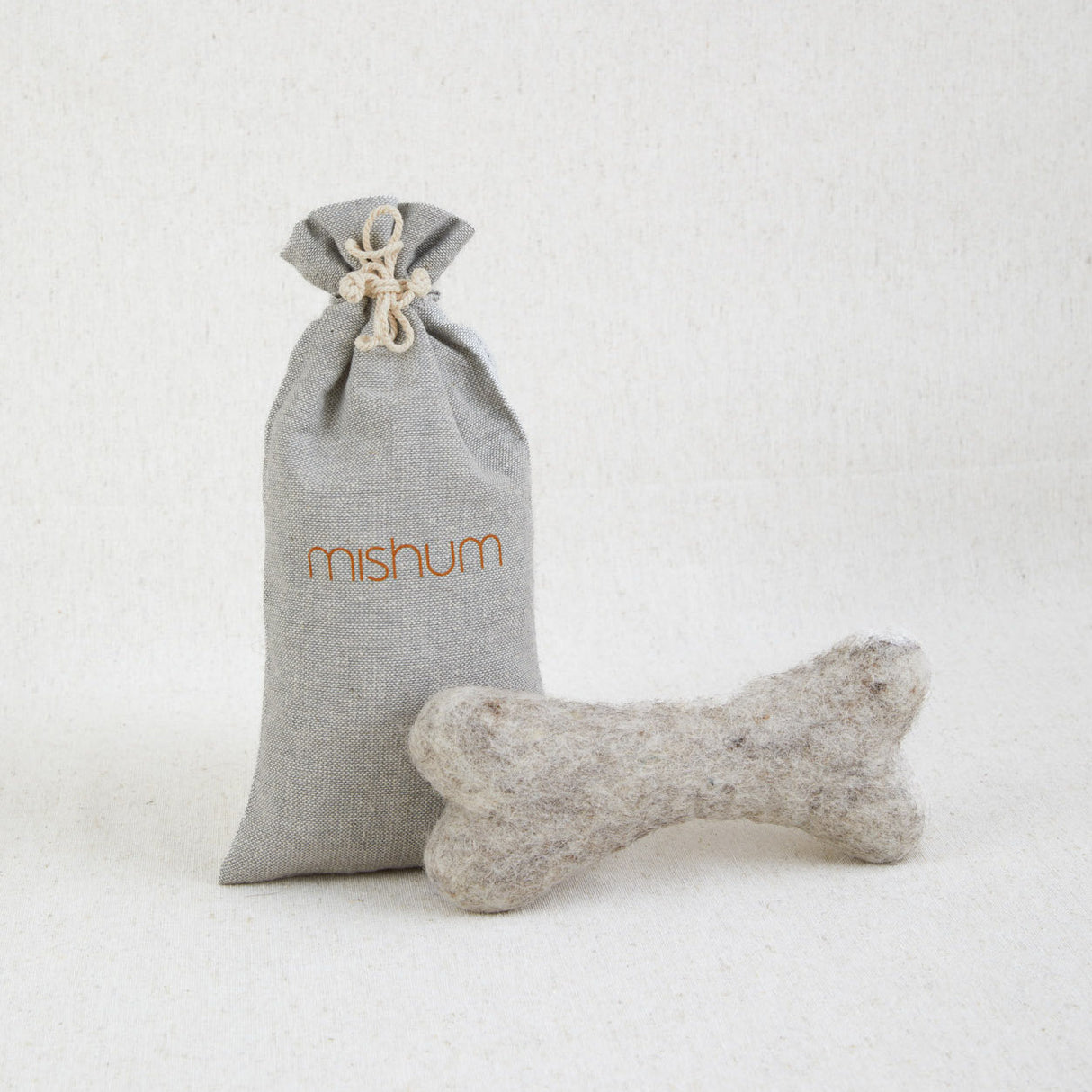 Felt Bone for Dogs – 100% Natural Wool | Durable Dog Toy 1 pc