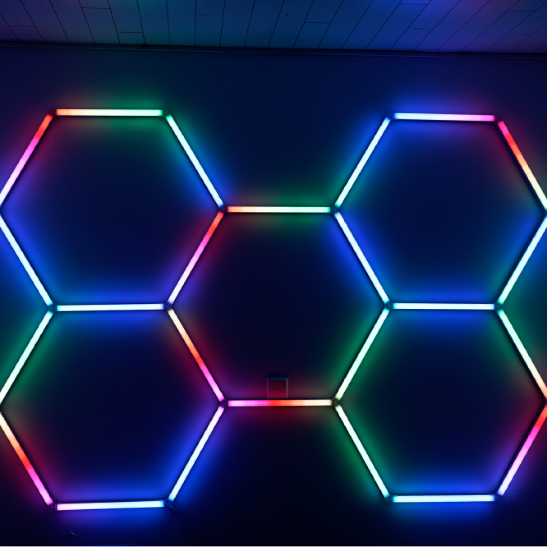 5 RGB Hexagon lamp